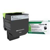 Lexmark 71B2HK0 black toner cartridge with green accents, box packaging visible in background.