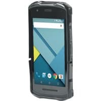 Black Mobilis 065003 handheld mobile computer case with transparent front and rugged edges.