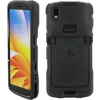 Black Mobilis 065022 mobile phone case, rugged design, textured back, precise cutouts for camera and ports, fits 6" phones.