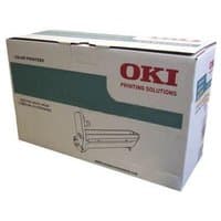 OKI 01283601 toner cartridge box, white with green and red branding, illustration of cartridge on side.