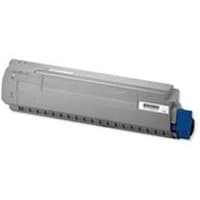 Gray OKI 44992401 toner cartridge with blue latch and black text label on side.