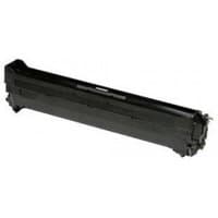 Black OKI 46507414 printer drum with rectangular shape and connectors on each end