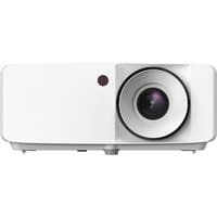 White Optoma ZH350 projector with large lens, standard throw, 3600 ANSI lumens, rectangular design.