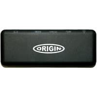 Black rectangular Origin Storage Travel Dock USB-C 4K with logo, multiple ports on the side.