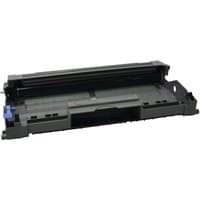 Black and gray Brother DR2005 drum unit with blue latch and rectangular shape.