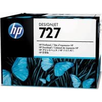 HP 727 Designjet Printhead box with blue butterfly design and HP logo on top left corner