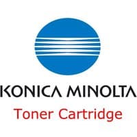 Konica Minolta TN216M magenta toner cartridge, rectangular box with blue logo and red text.