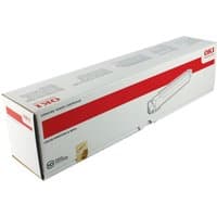 White rectangular box for Original Oki 42918914 Magenta Toner Cartridge with red accents and OKI logo.
