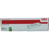 White box with red stripe, containing Original Oki 44059106 Magenta Toner Cartridge, OKI branding on top right.