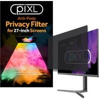 piXL 27" monitor privacy screen filter, black, anti-peep design, fits 27-inch screens, with vibrant packaging.