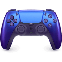 PlayStation DualSense Wireless Controller in Chroma Indigo with touchpad, dual analog sticks, and iconic button layout.