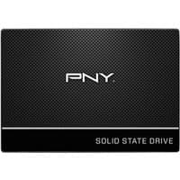 Black PNY CS900 250GB 2.5" SSD with textured surface and white logo, labeled "Solid State Drive" at the bottom.