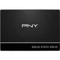 Black PNY CS900 500 GB 2.5" SSD with textured surface and white logo, labeled "Solid State Drive" at the bottom.