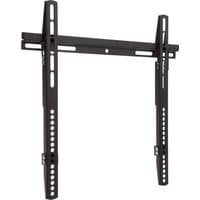 Black ProperAV fixed flat wall TV bracket mount for 32-55" screens, VESA Max 400x400, with vertical and horizontal bars.