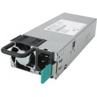 Grey QNAP SP-B01-500W-S-PSU power supply unit with black handle and cooling fan.