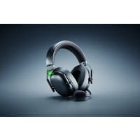 Black Razer BlackShark V3 gaming headset with cushioned ear cups, adjustable headband, and detachable microphone.
