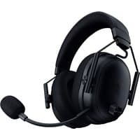 Black Razer BlackShark V3 Pro gaming headset with cushioned ear cups, headband, detachable mic, and USB Type-C connectivity.