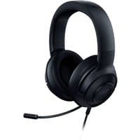 Razer Kraken X Lite black wired gaming headset with cushioned ear cups, adjustable headband, and attached microphone.