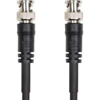 Black Roland RCC-50-SDI coaxial cable, 15 m, with silver BNC connectors on both ends.
