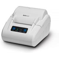Grey Safescan TP-230 thermal printer with curved edges, control buttons, and paper feed slot on top.