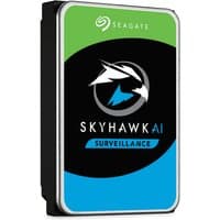 Seagate SkyHawk AI 8TB internal hard drive, 3.5", green and black label with bird logo, 7200 RPM, 256 MB cache