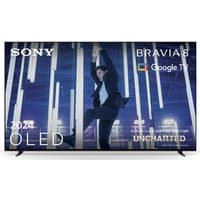 Sony BRAVIA 8 55" XR OLED 4K HDR Smart TV with thin bezels, sleek stand, and vibrant display showing a dancer.