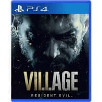 PS4 game case for Sony Resident Evil Village, featuring a close-up of a man's intense face on the cover.