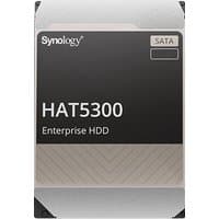 Synology HAT5300 12TB hard drive, silver and black casing, 3.5" size, SATA III, 7200 RPM, 256 MB cache