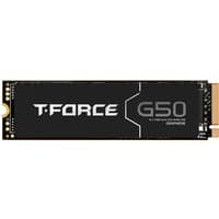 Black Team Group G50 1TB M.2 PCIe 4.0 NVMe SSD with T-Force logo and copper connector.