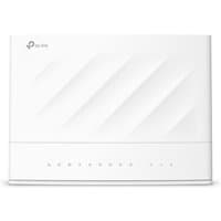 White TP-Link VX230v wireless router with sleek design, dual-band antennas, and Gigabit Ethernet ports.