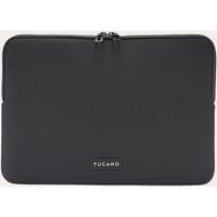 Black Tucano laptop skin case, anti-slip surface, dual zipper closure, fits 15.6" laptops and MacBook Pro 16".