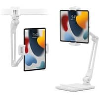 White Twelve South HoverBar Duo holder for smartphones and tablets, adjustable arm, desk and wall mount options.