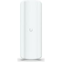 White Ubiquiti Device Bridge Pro with sleek rectangular design and central logo, supports 400 Mbit/s network speed.