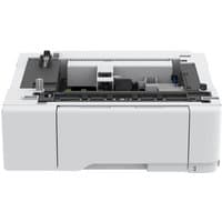 White Xerox dual tray with 550 and 100 sheet capacity, featuring a sleek rectangular design and paper guides.