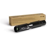 Black Xerox toner cartridge for VersaLink C7000, high capacity, with brown packaging box in the background.