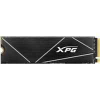 Black XPG GAMMIX S70 Blade 1TB M.2 NVMe SSD with silver diagonal lines and XPG logo on the front.