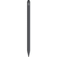Gray ZAGG Pro Stylus 2 pen with sleek cylindrical design and black tip.