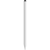 White ZAGG Pro Stylus 2 with sleek cylindrical design and black tip.