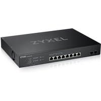 Black Zyxel XS1930-10-ZZ0101F managed L3 network switch with 10G Ethernet ports and LED indicators on the front panel.