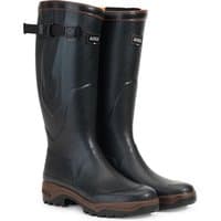 Bronze Aigle Parcours 2 Vario boots, UK 8, with adjustable strap, textured sole, and reinforced toe.