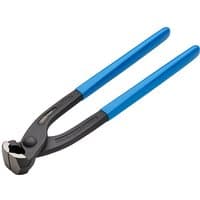 Draper Expert 250mm Concreters Nippers with blue handles and black steel jaws for cutting and twisting wire.