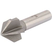 Silver Draper HS16 16mm rosehead countersink bit with 8mm shank, featuring a high-speed steel construction.