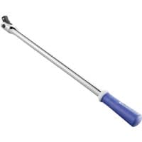 Silver Expert 450mm swivel handle with 1/2in drive and blue ergonomic grip.