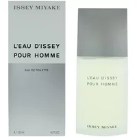 Issey Miyake L'Eau D'Issey Pour Homme Eau De Toilette 125ml with sleek frosted bottle and minimalist grey cap.