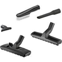 Kärcher 5-part vacuum accessory set with brushes and nozzles for commercial cleaning tasks.