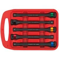 Sealey AK2242 1/2" Drive Torque Stick Set, five black sticks with colored bands in a red plastic case.