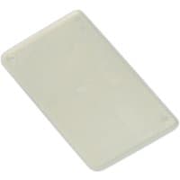 Translucent plastic drawer divider, rectangular shape, with rounded corners, part of Sealey APDC01 pack of 30.