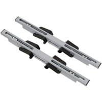 Silver Sealey Benchclaw™ with black clamps, featuring dual adjustable tracks for secure bench mounting.