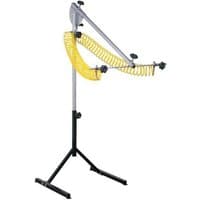 Sealey SDAST double stand with adjustable arms, yellow coiled air hose, and black tripod base for panel dryer.