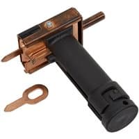 Sealey SR2000TS Tab Shooter with copper body, black grip handle, and metal key accessory.